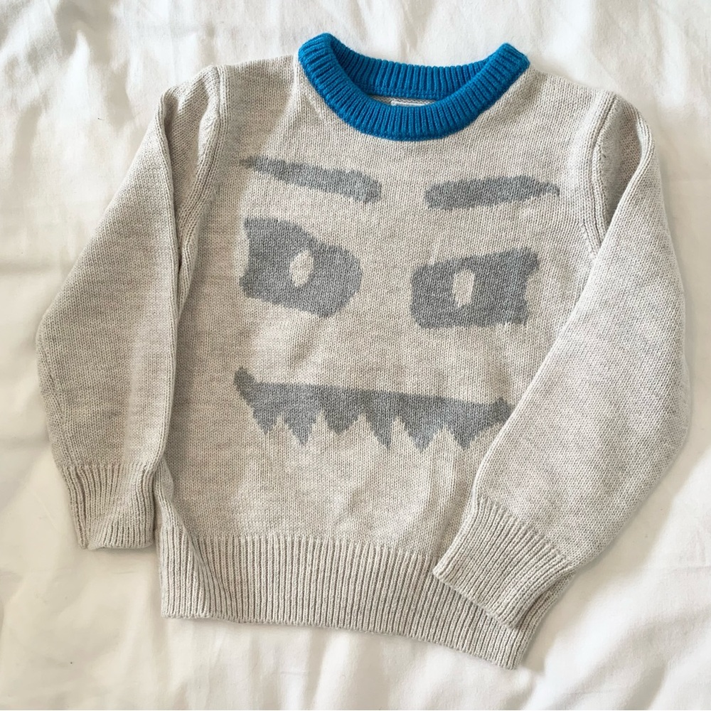 Monster face sweater